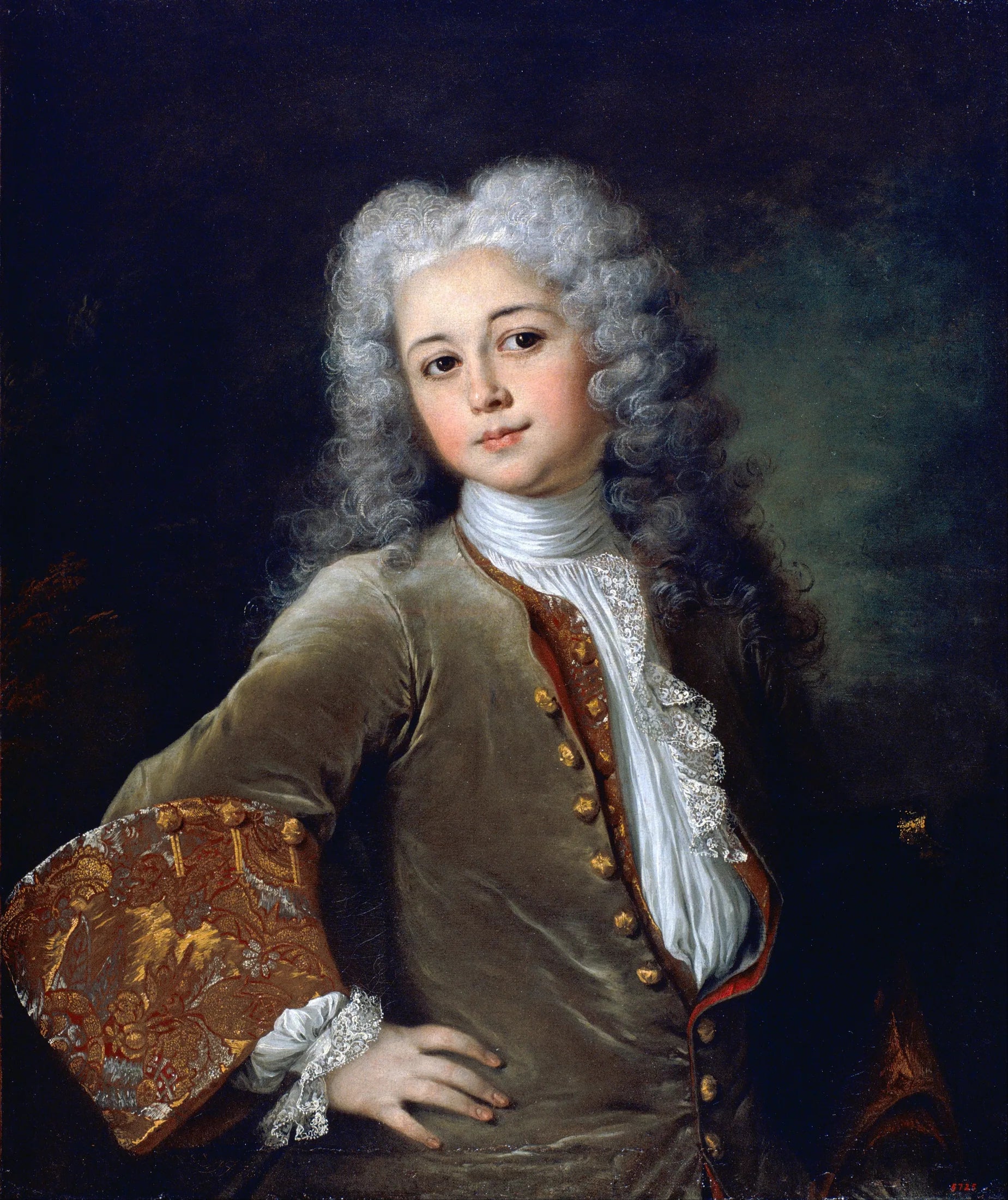 Portrait d'un jeune homme avec une perruque - Nicolas de Largillière image 1 reproduction de peinture à l’huile