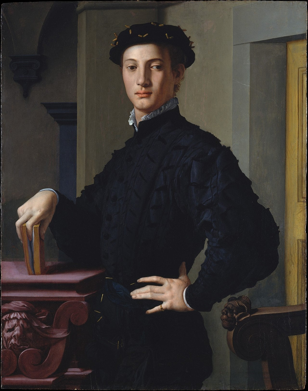 Portrait d'un jeune homme - Bronzino image 1 tableau peint à l’huile sur toile