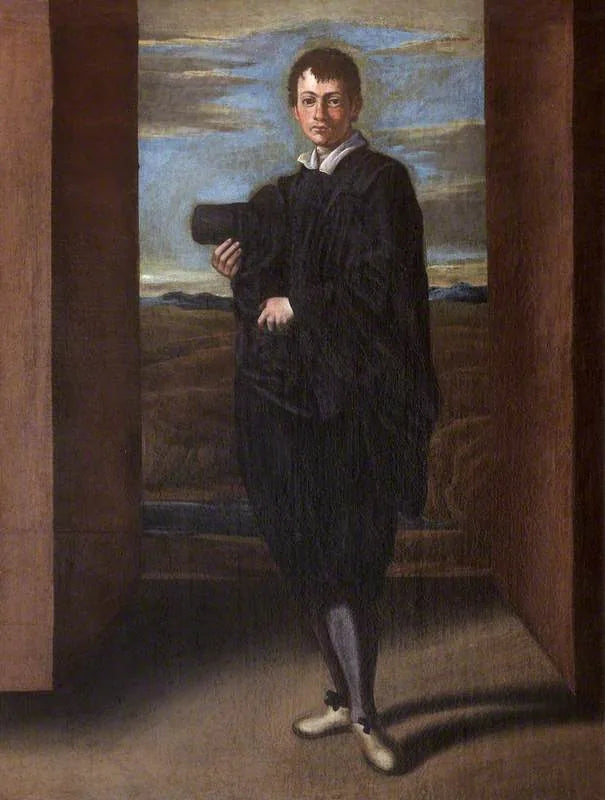 Portrait d'un jeune homme - Domenichino image 1 tableau peint à l’huile sur toile