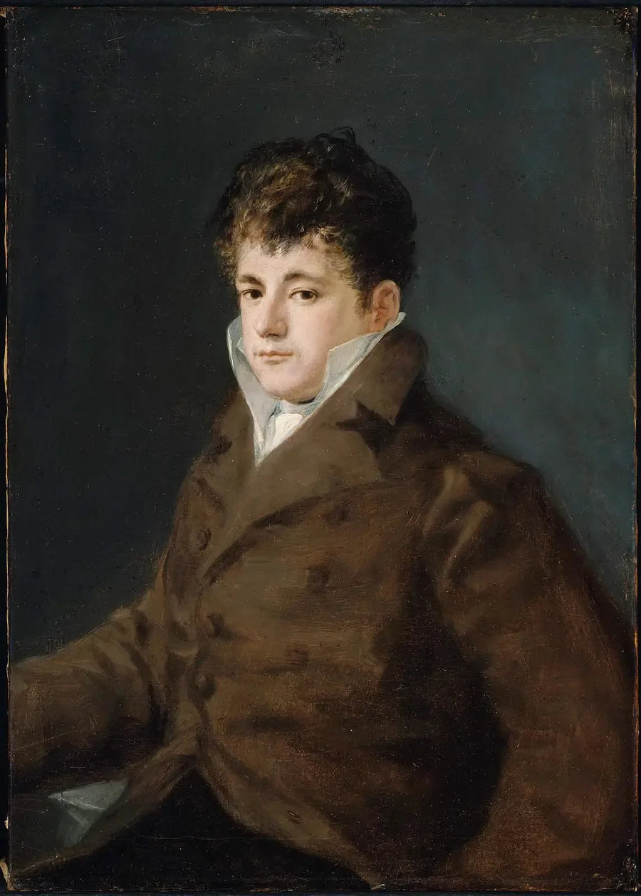 Portrait d'un jeune homme en marron, peut-être Javier Goya - Francisco de Goya