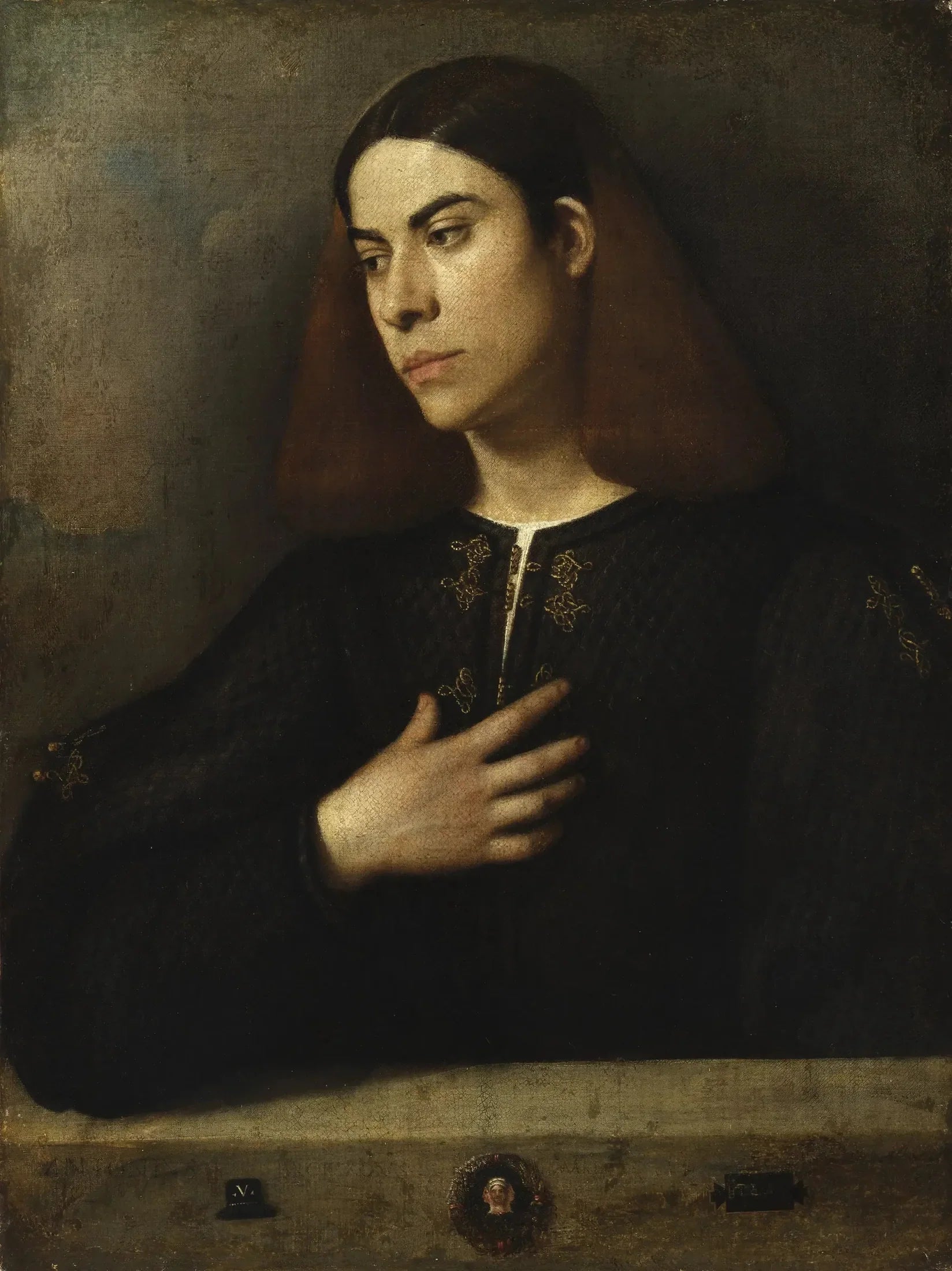 Portrait d'un jeune homme - Giorgione image 1 copie peinte à la main à l’huile