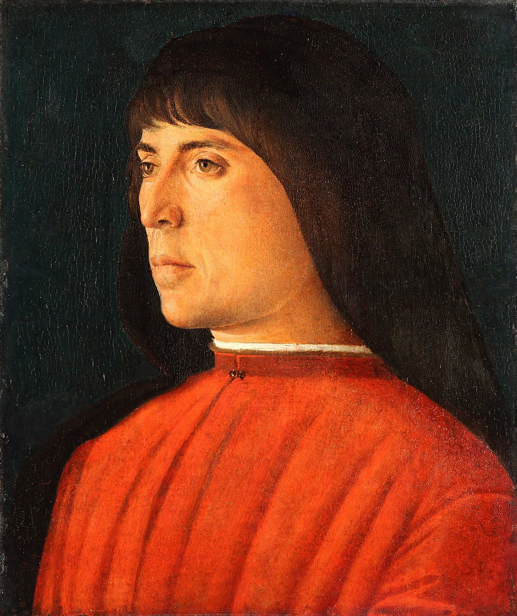Portrait d'un jeune homme - Giovanni Bellini image 1 reproduction d’œuvre d’art à l’huile