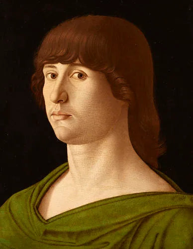 Portrait d'un jeune homme - Giovanni Bellini image 1 tableau peint à l’huile sur toile
