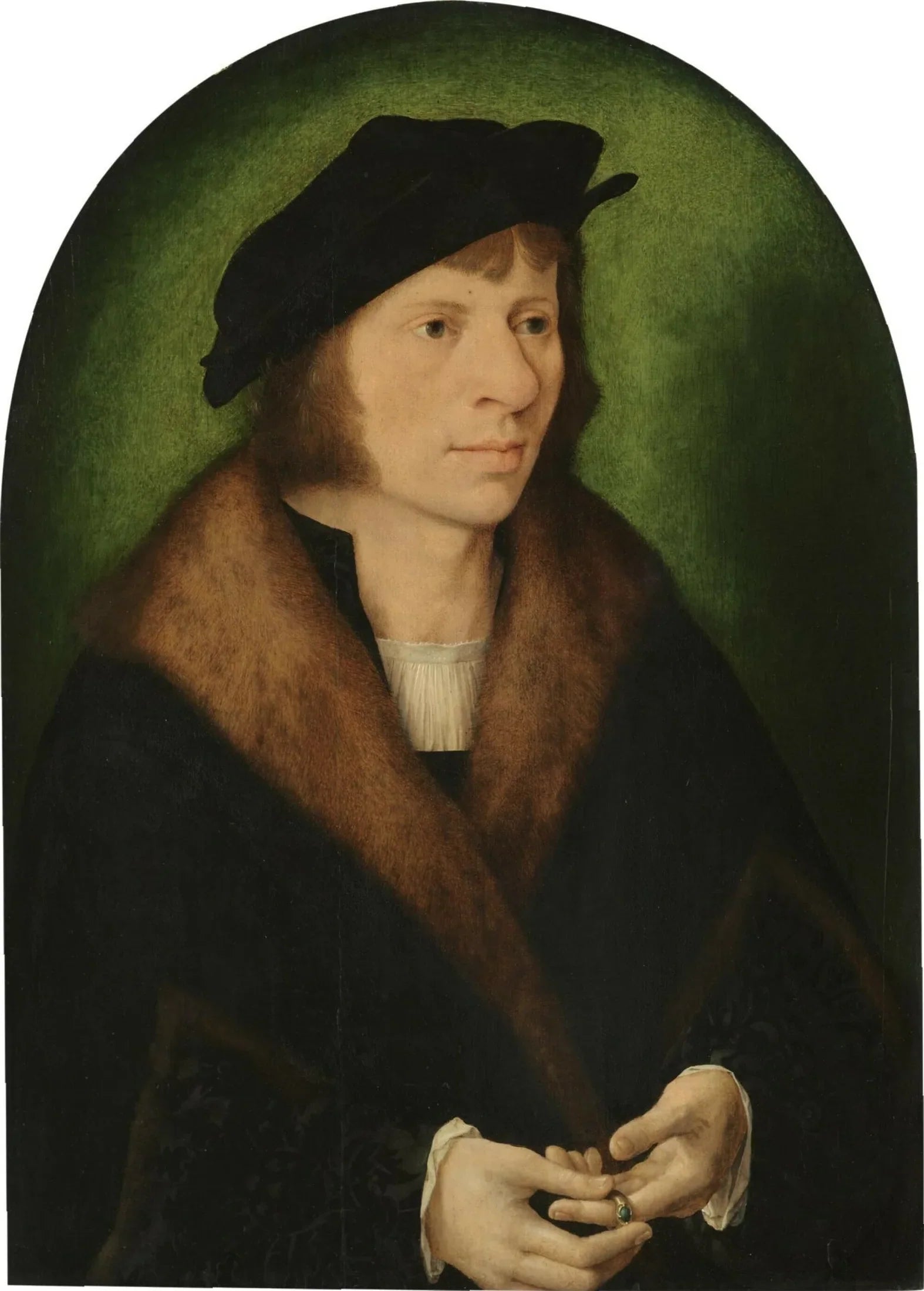 Portrait d'un jeune homme - Joos van Cleve image 1 reproduction artisanale de tableau