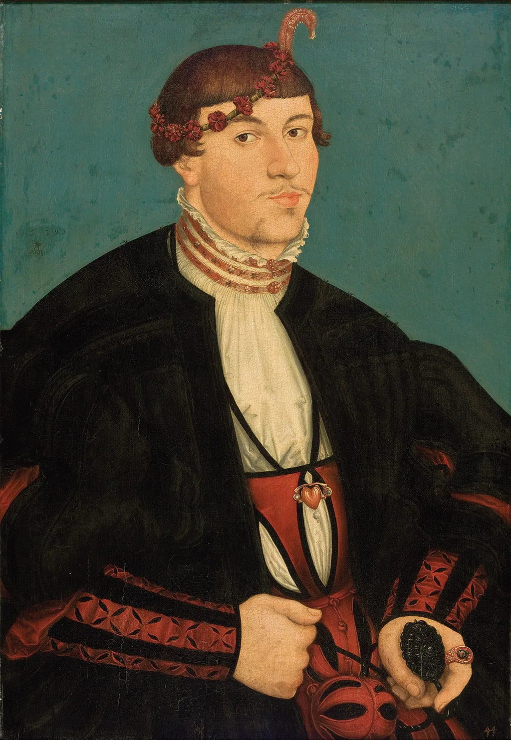 Portrait d'un jeune noble de la famille Rava - Lucas Cranach the Elder image 1 copie peinte à la main à l’huile