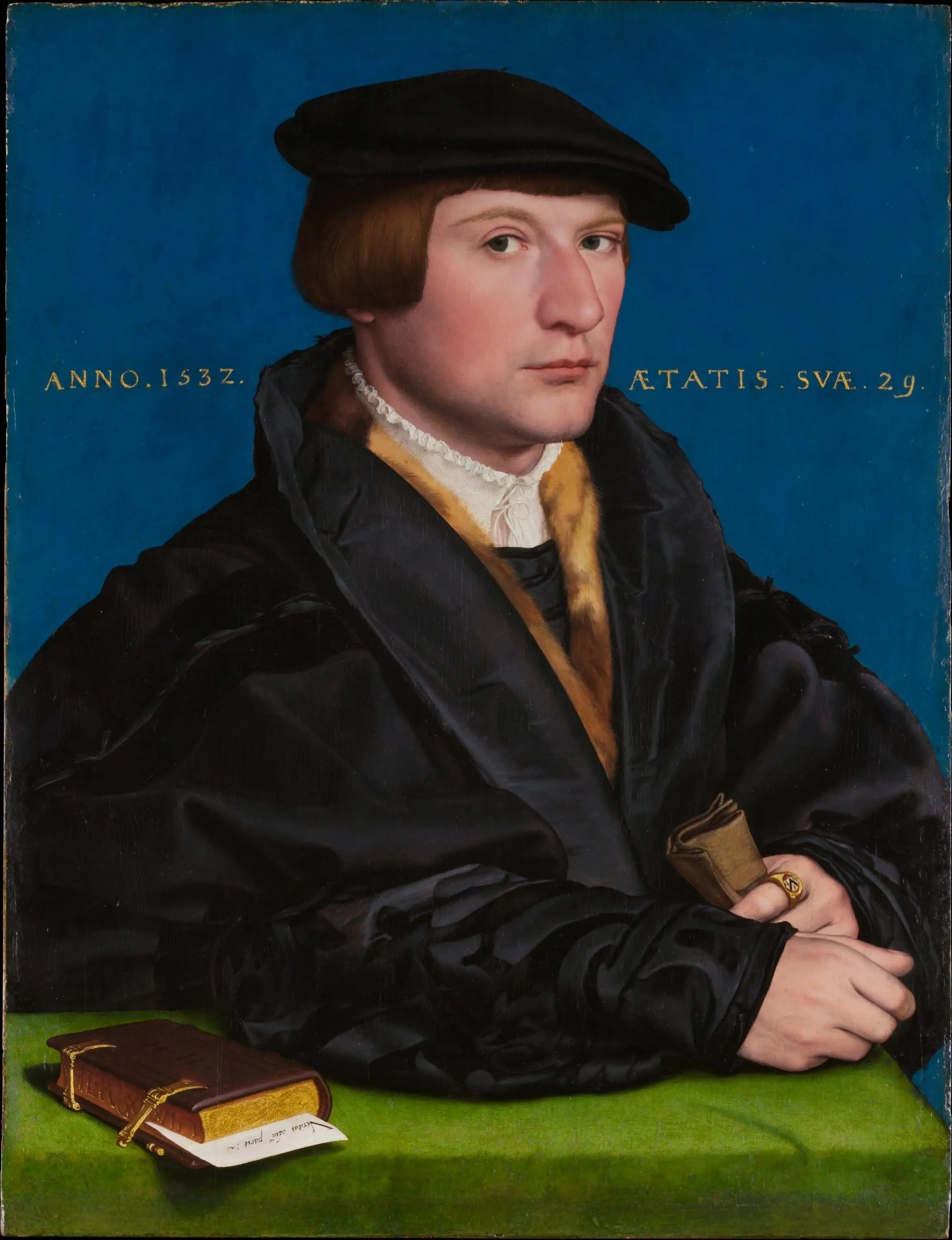 Portrait d'un membre de la famille Wedigh, probablement Hermann Wedigh (mort en 1560) - Hans Holbein le Jeune image 1 reproduction réalisée par Alpha Reproduction