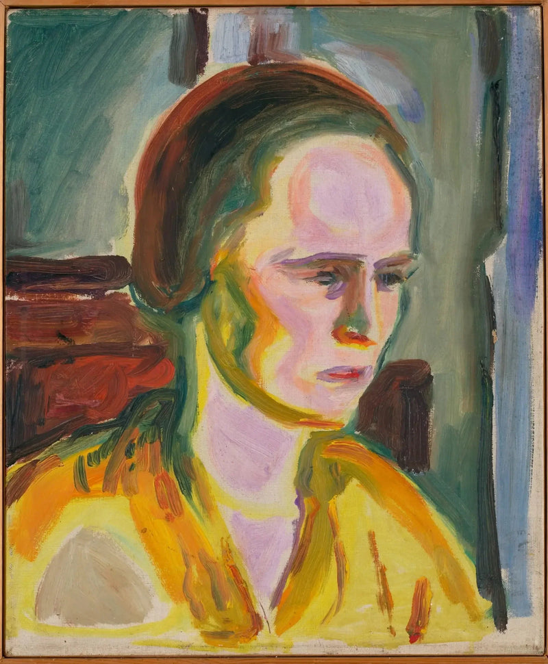 Portrait d'un modèle féminin - Edvard Munch