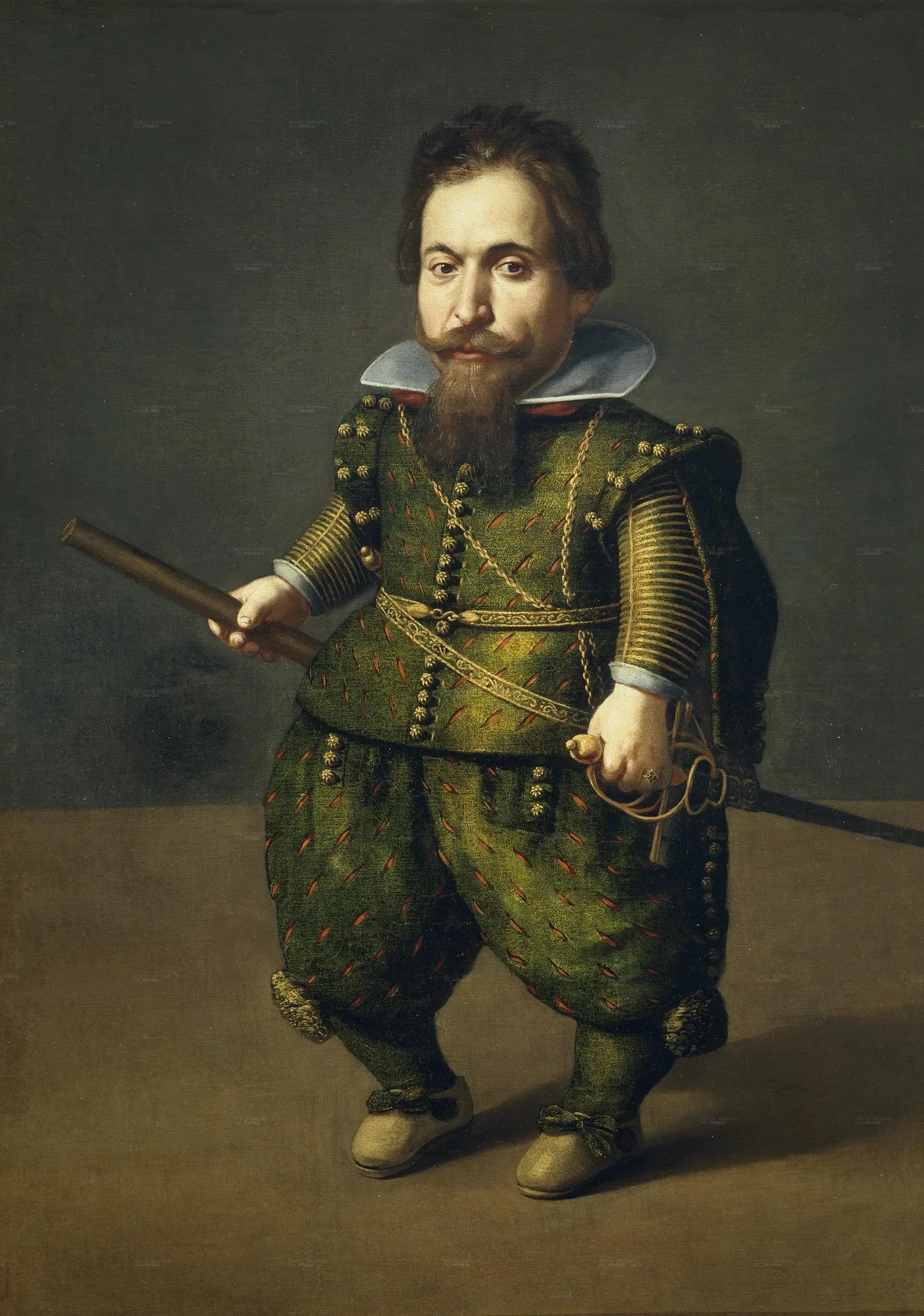 Portrait d'un Nain - Juan van der Hamen image 1 reproduction réalisée par Alpha Reproduction