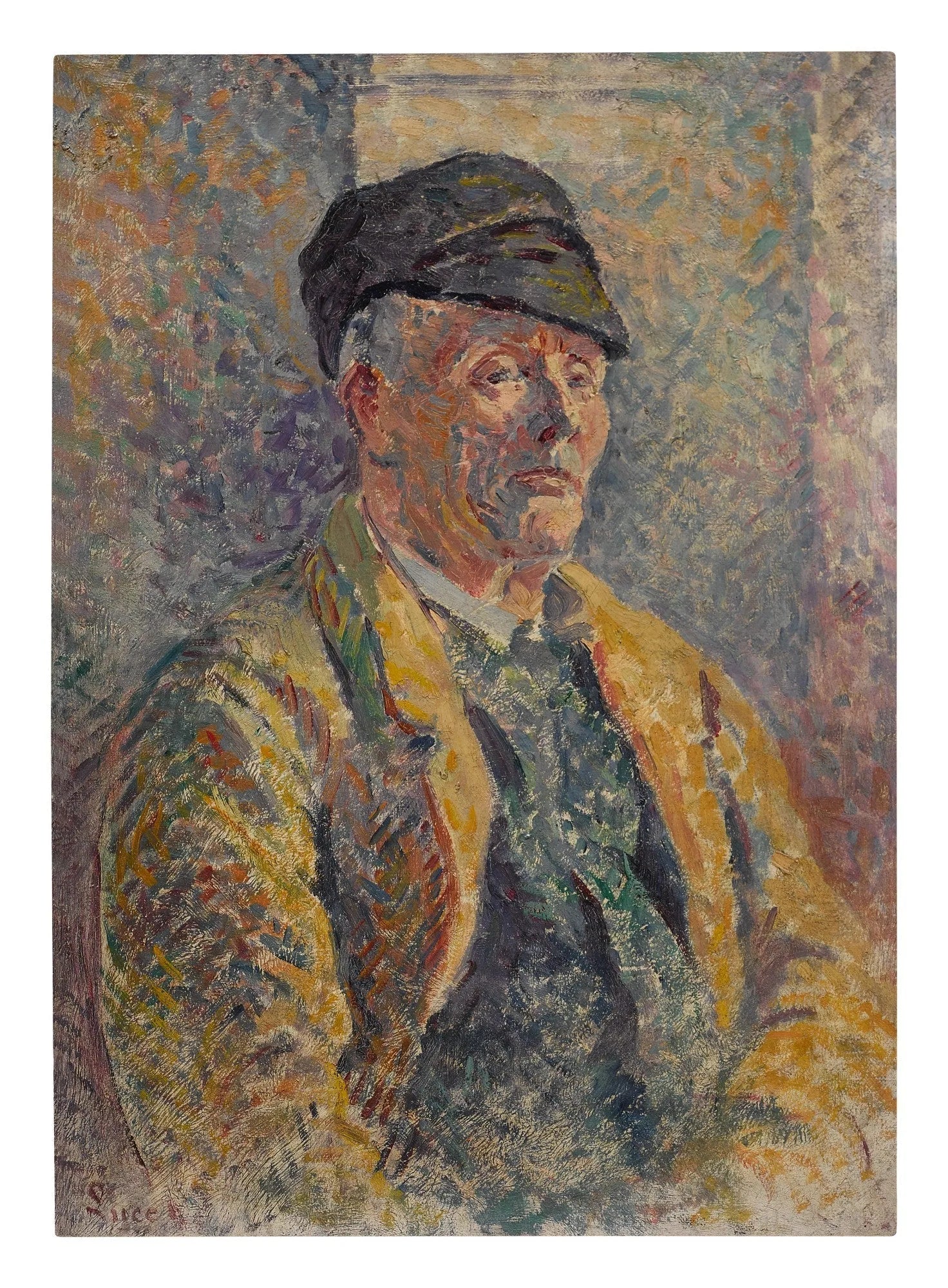 Portrait d'un paysan - Maximilien Luce image 1 reproduction artisanale de tableau