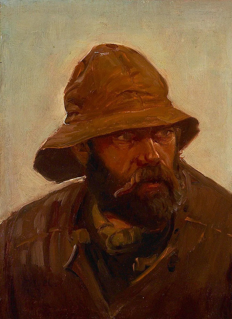 Portrait d'un pêcheur (1902). - Michael Peter Ancher