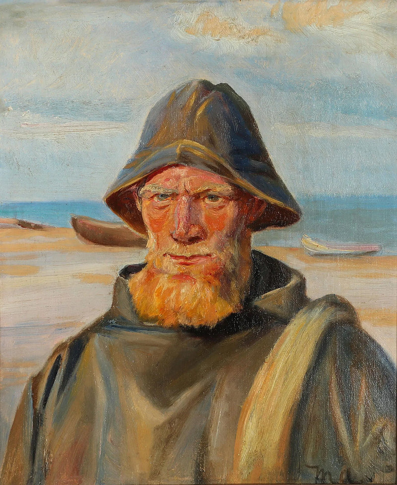 Portrait d'un pêcheur - Michael Peter Ancher
