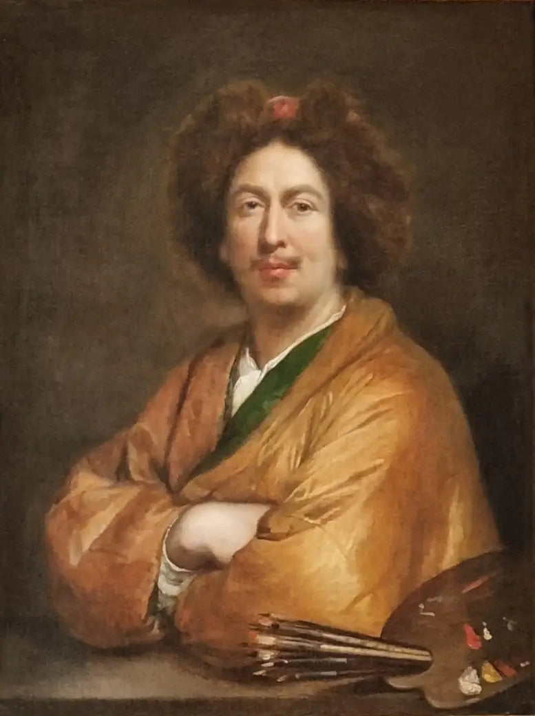 Portrait d'un peintre - Pierre Mignard image 1 copie de tableau peinte à la main