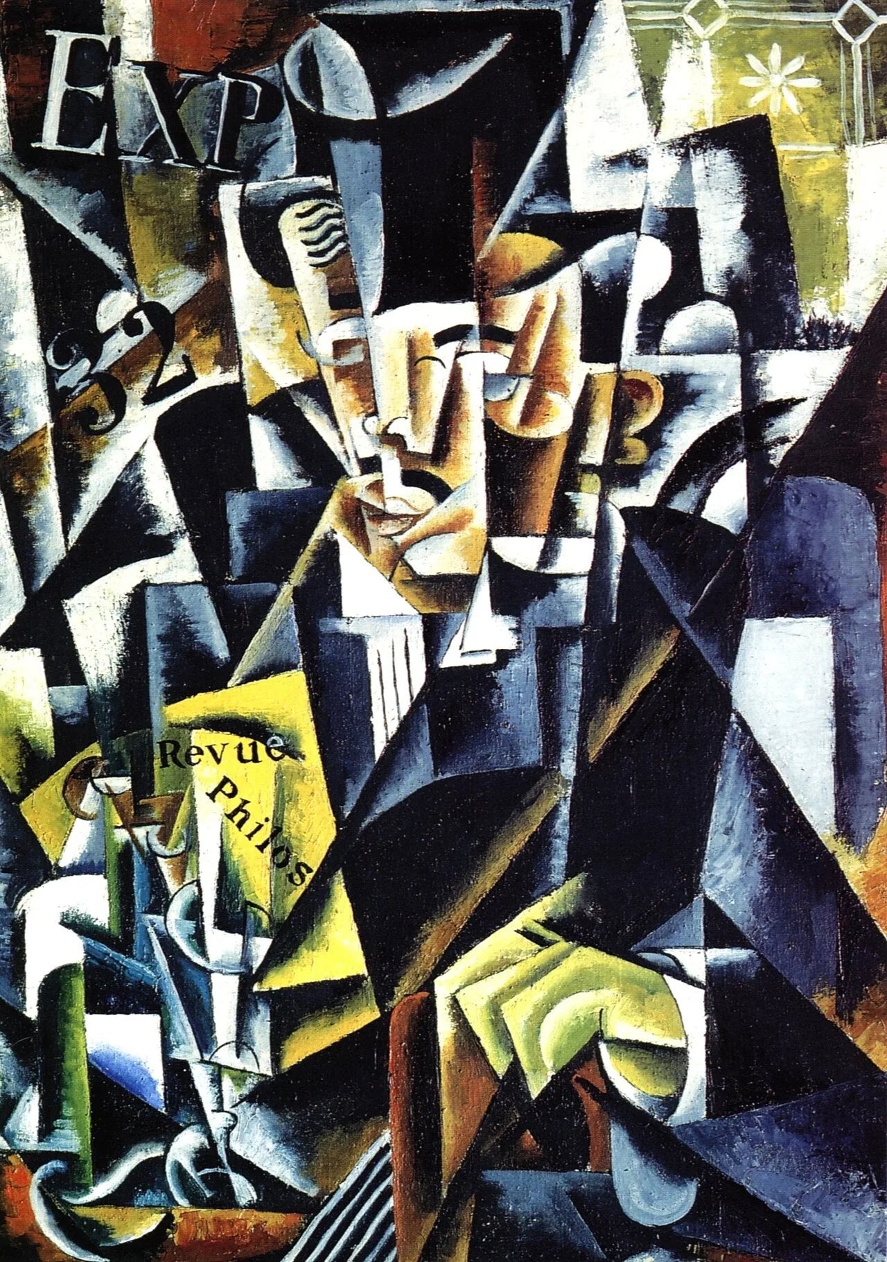 Portrait d'un philosophe - Lioubov Popova image 1 reproduction artisanale de tableau