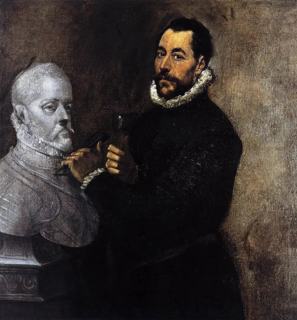 Portrait d'un sculpteur - El Greco image 1 reproduction de peinture à l’huile