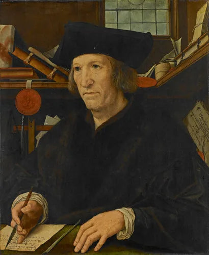 Portrait d'un secrétaire de Charles Quint - Bernard van Orley image 1 reproduction de peinture à l’huile