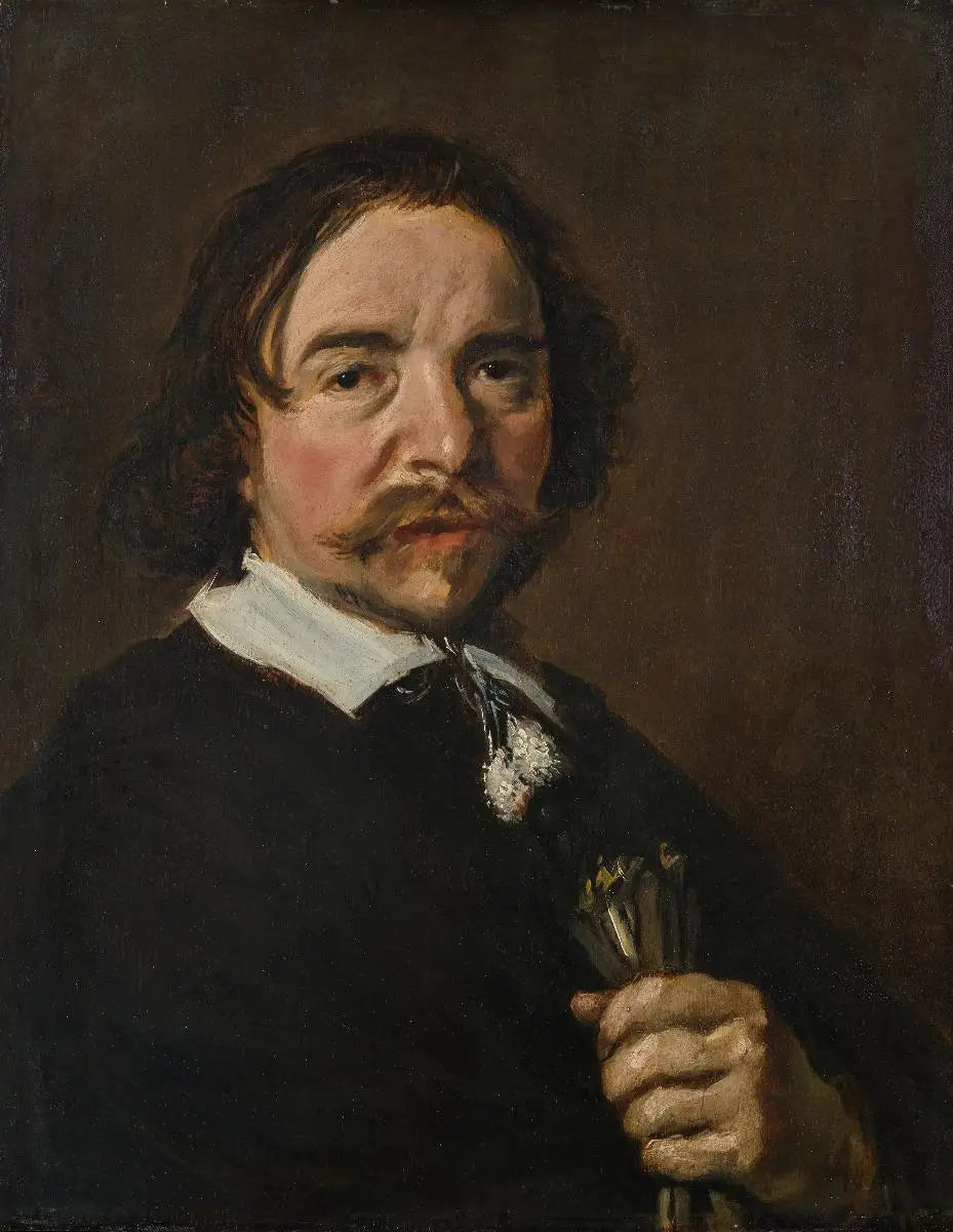 Portrait d'un vieil homme à l'air sombre - Frans Hals image 1 tableau peint à l’huile sur toile
