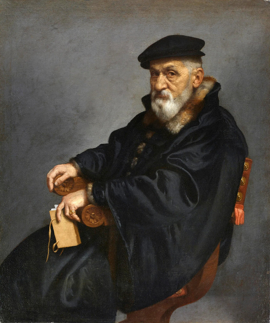 Portrait d'un vieil homme assis - Giovanni Battista Moroni