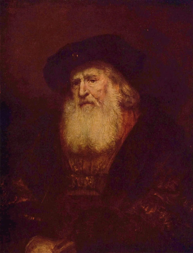 Portrait d'un vieil homme barbu - Rembrandt