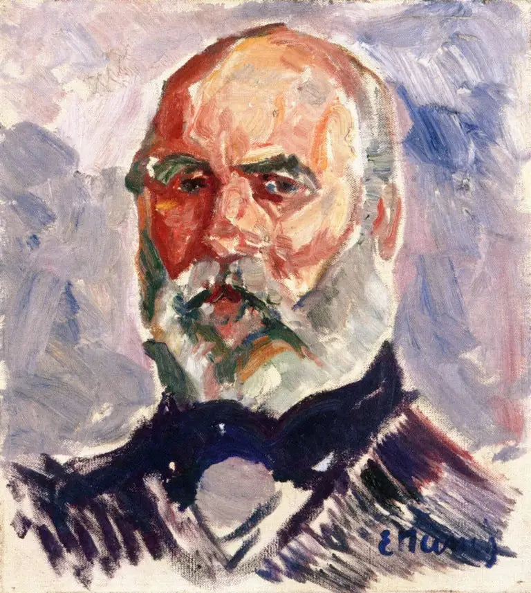 Portrait d'un vieil homme - Edvard Munch