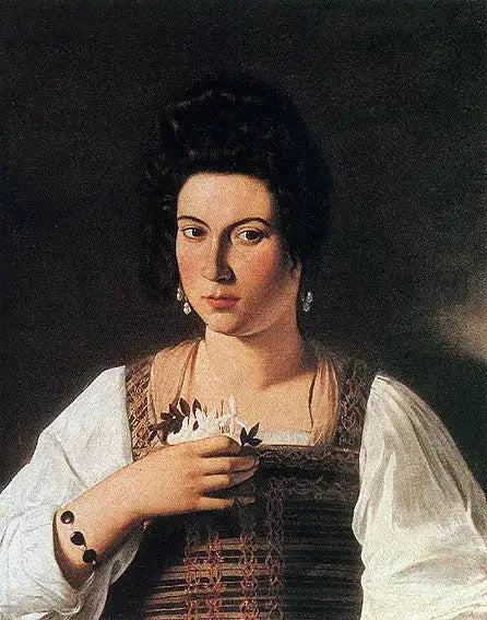 Portrait d'une courtisane - Le Caravage image 1 tableau peint à l’huile sur toile