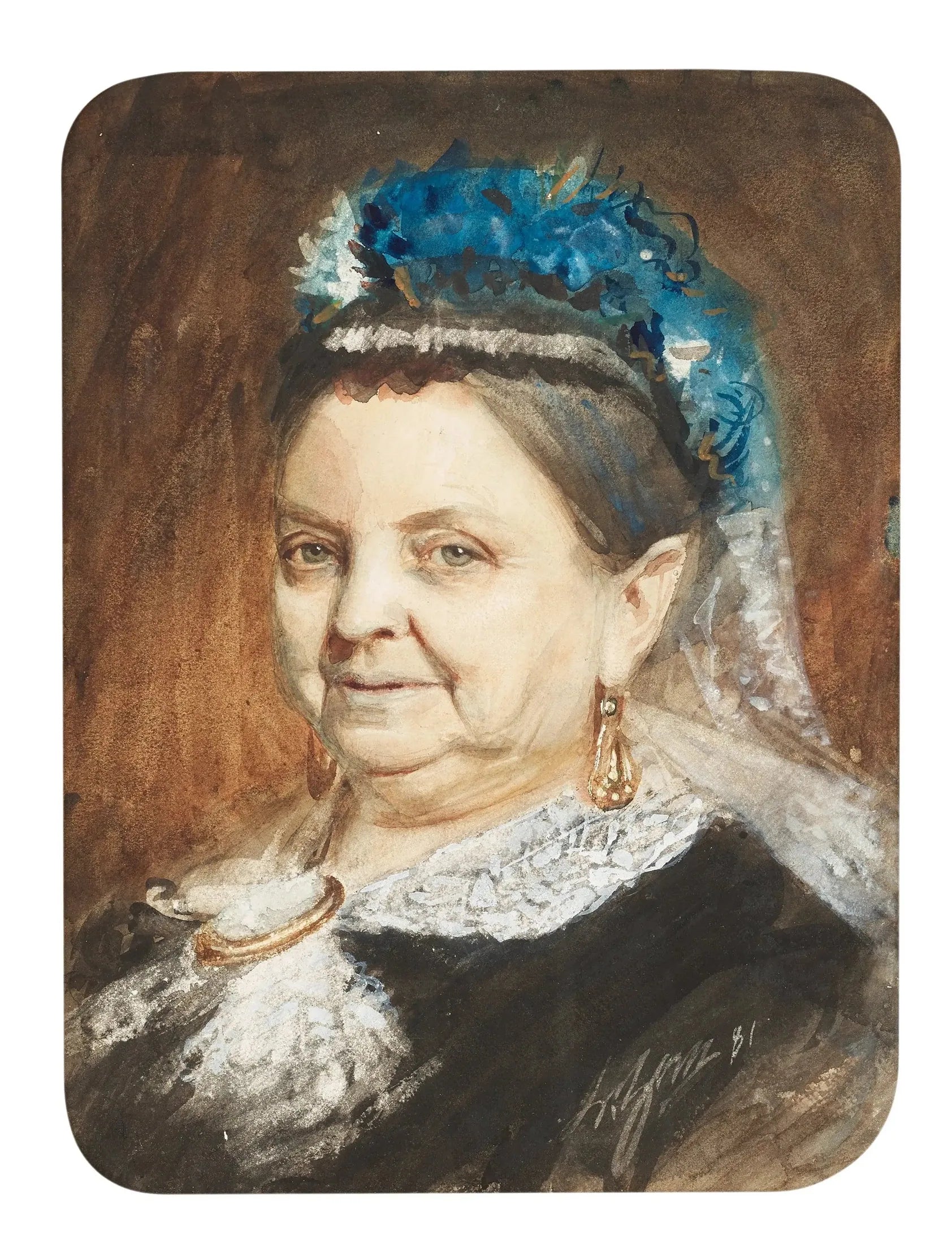 Portrait d'une dame âgée - Anders Zorn image 1 tableau peint à l’huile sur toile