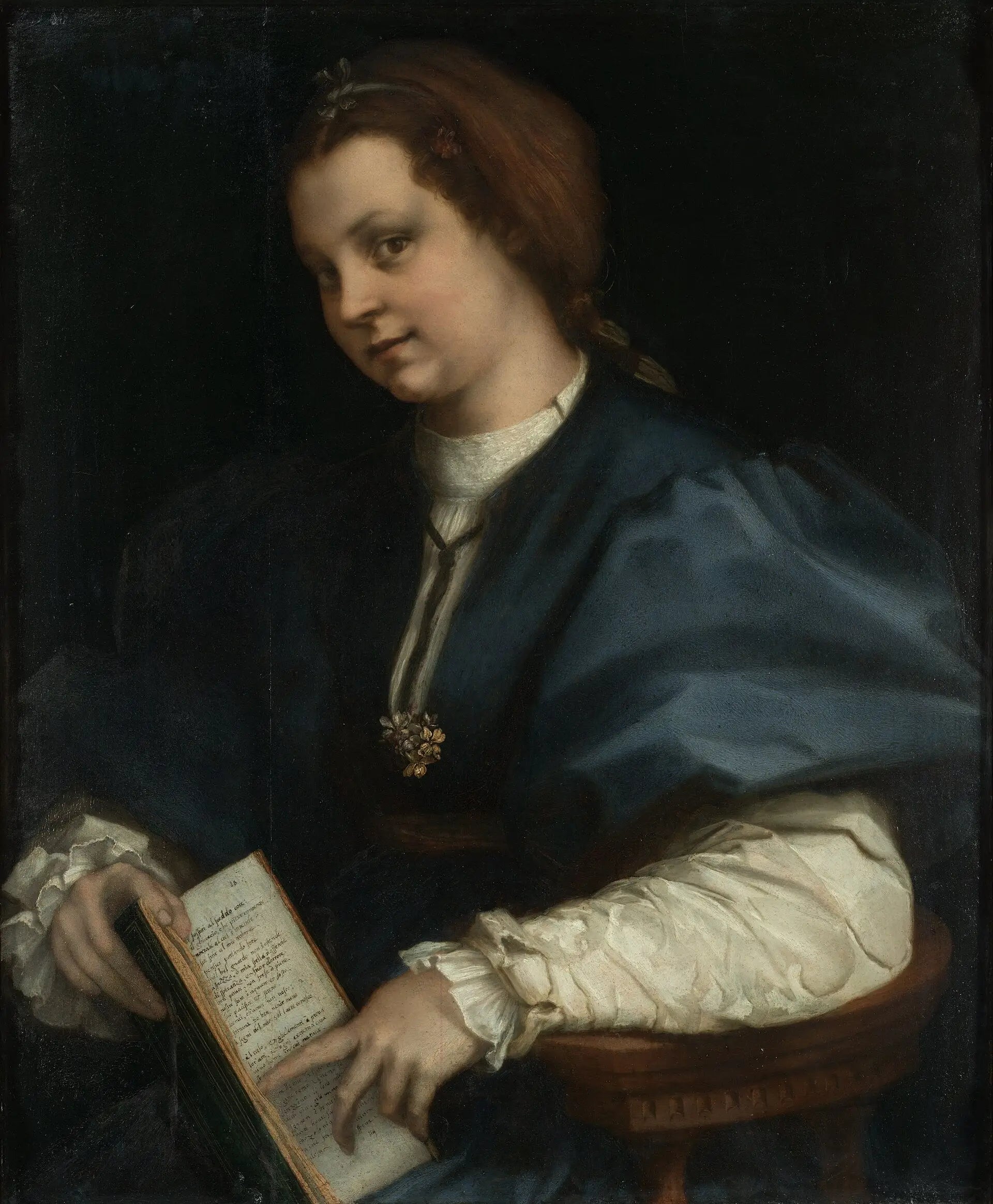 Portrait d'une dame - Andrea del Sarto image 1 reproduction artisanale de tableau