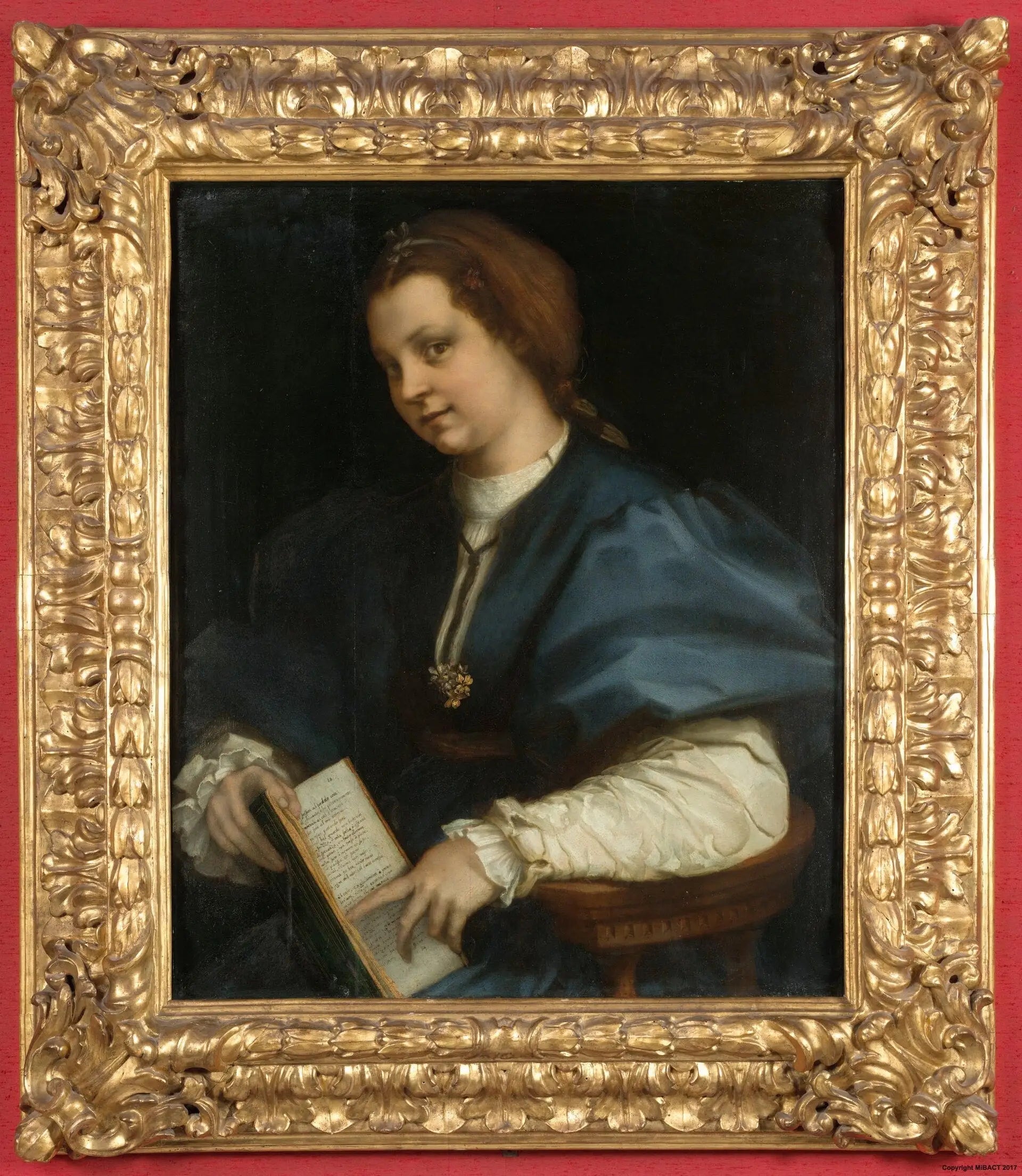 Portrait d'une dame - Andrea del Sarto image 2 copie peinte à la main à l’huile