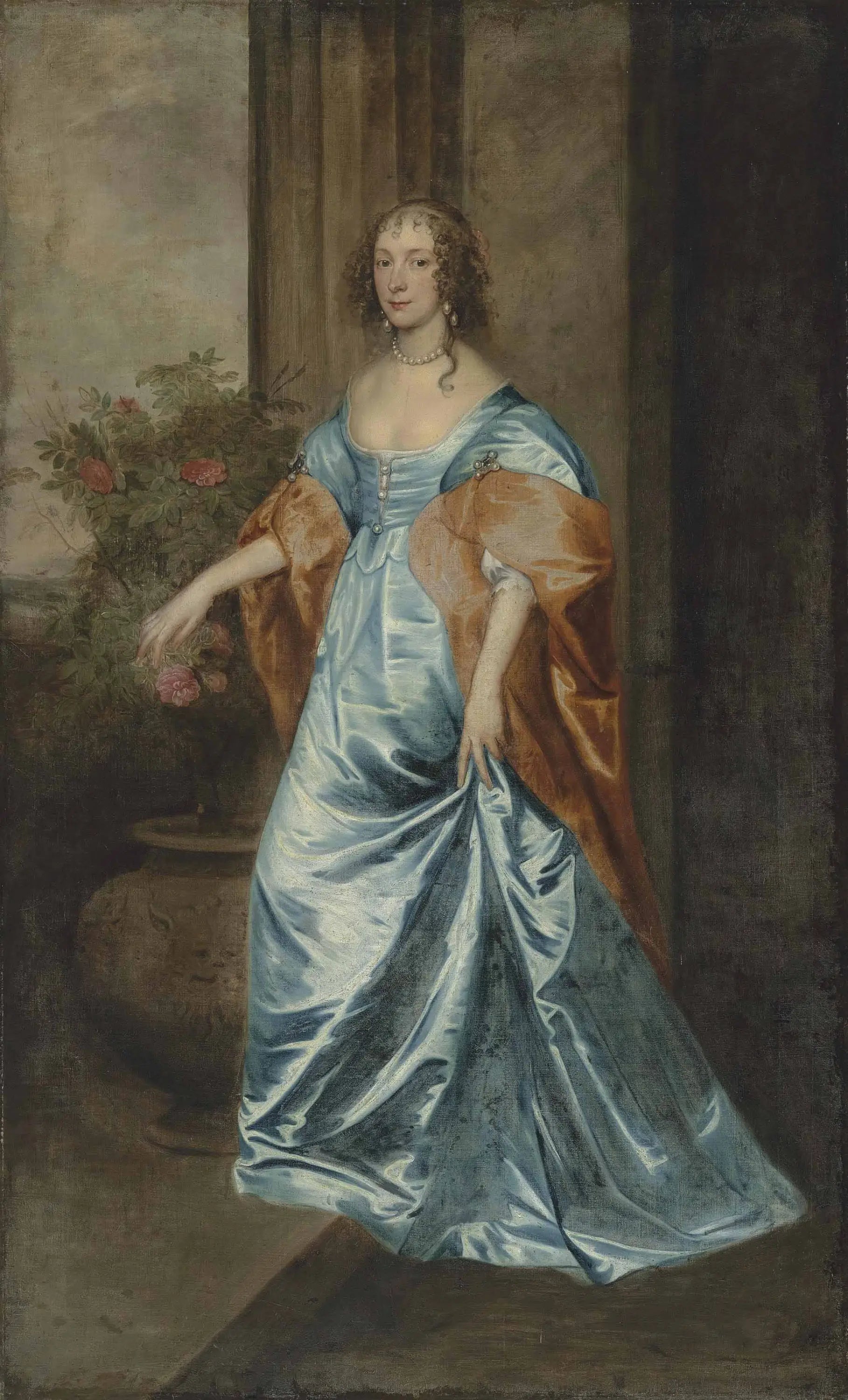 Portrait d'une dame - Antoine van Dyck image 1 copie de tableau peinte à la main