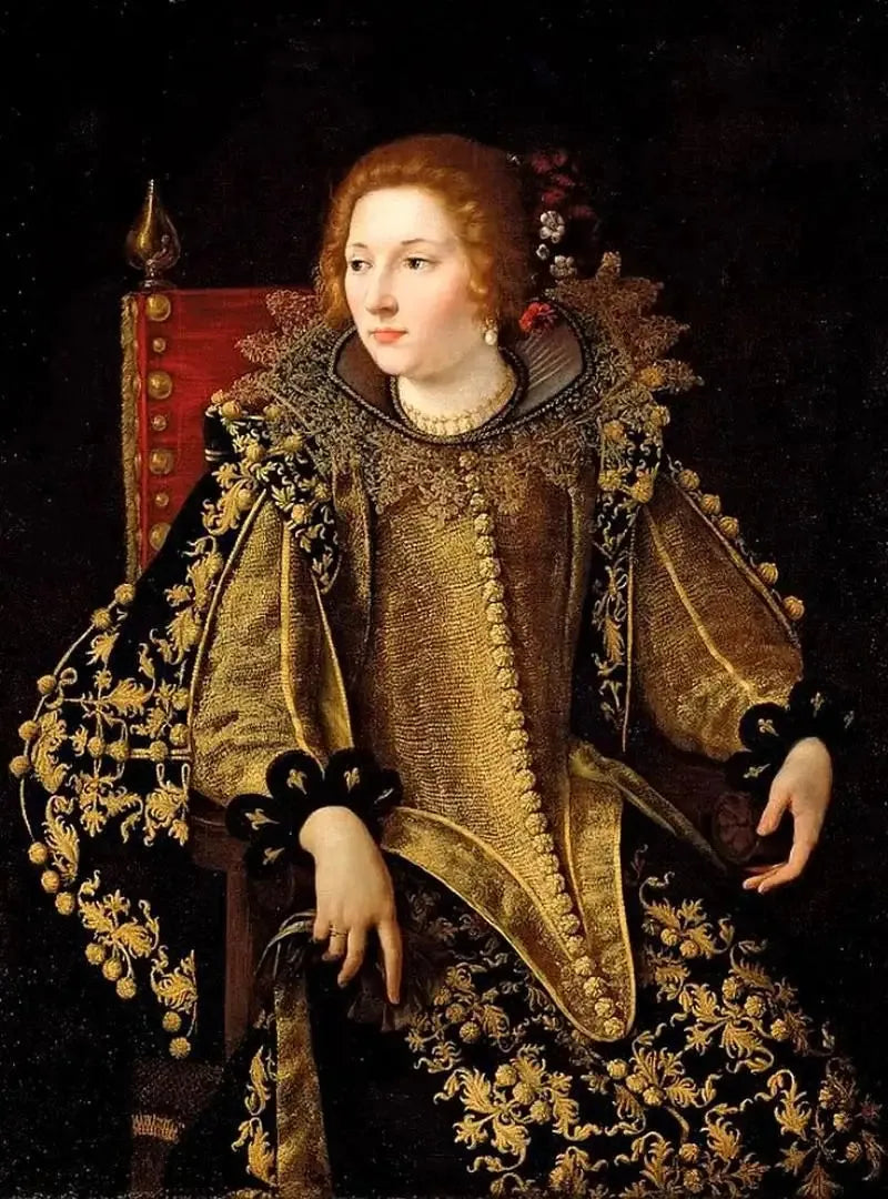 Portrait d'une dame assise (senora Caterina Savelli?) - Artemisia Gentileschi image 1 reproduction de peinture à l’huile