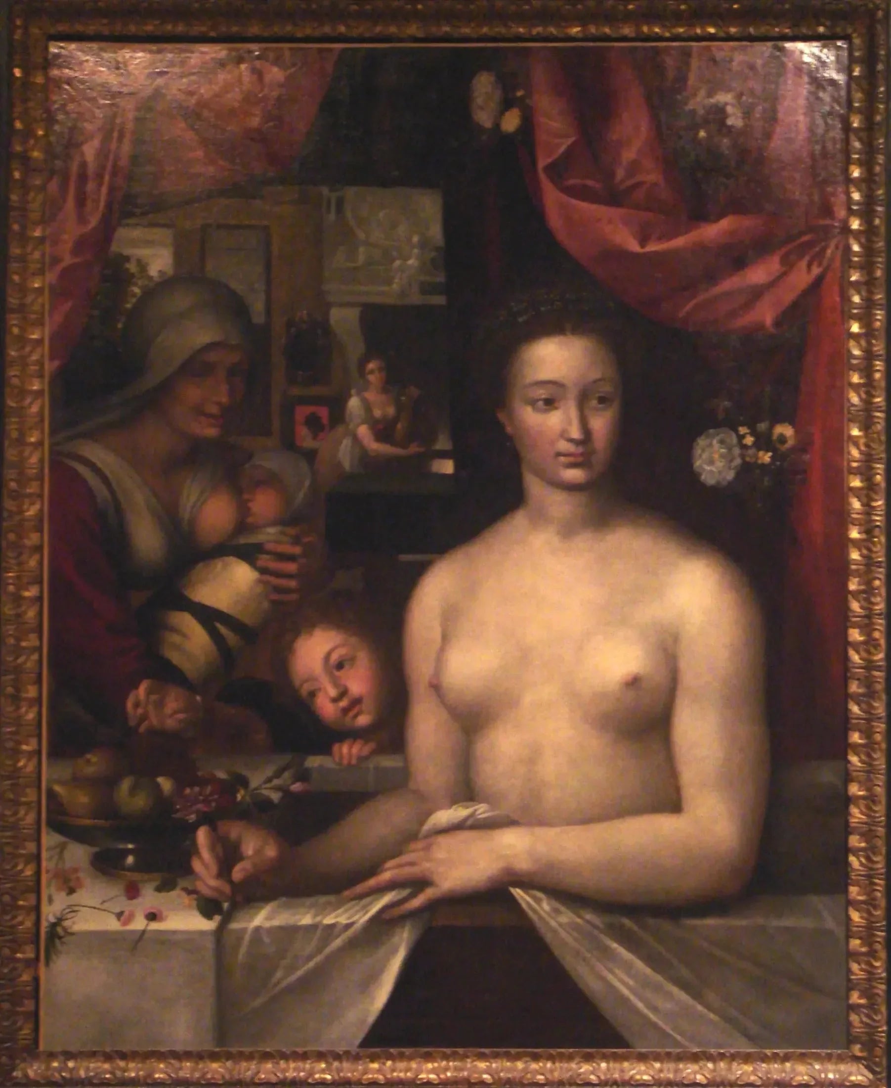 Portrait d'une dame au bain - François Clouet image 1 copie peinte à la main à l’huile
