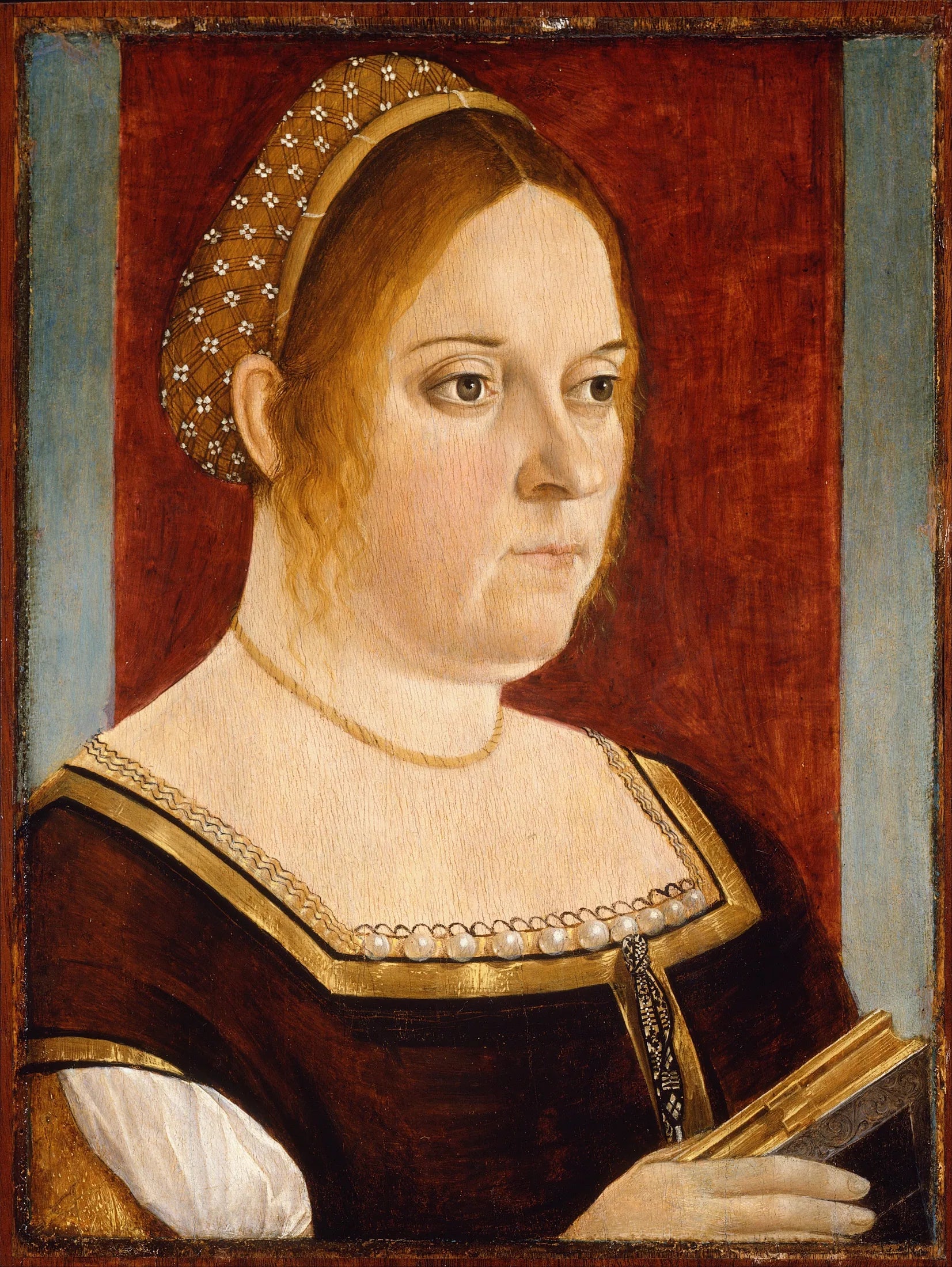 Portrait d'une dame avec un livre - Vittore Carpaccio image 1 reproduction de peinture à l’huile