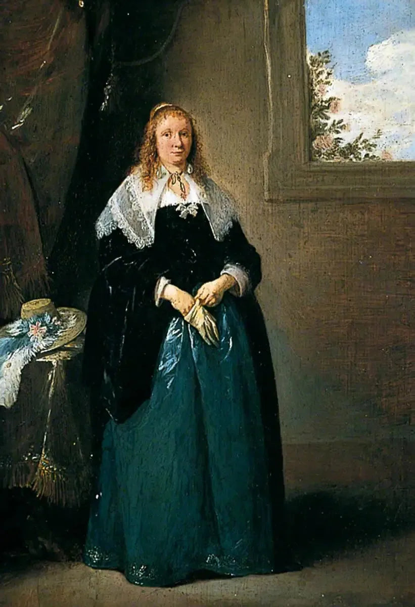 Portrait d'une dame - David Teniers le Jeune image 1 reproduction artisanale de tableau
