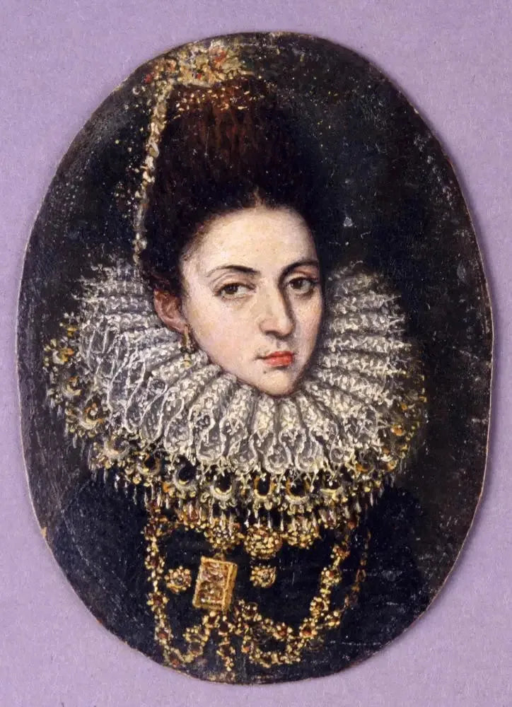 Portrait d'une dame - El Greco image 1 copie peinte à la main à l’huile