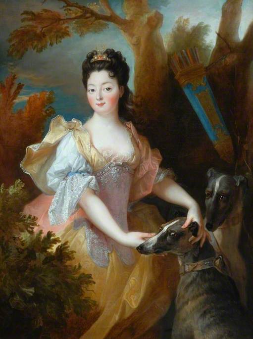 Portrait d'une dame en Diana - Nicolas de Largillière image 1 reproduction artisanale de tableau