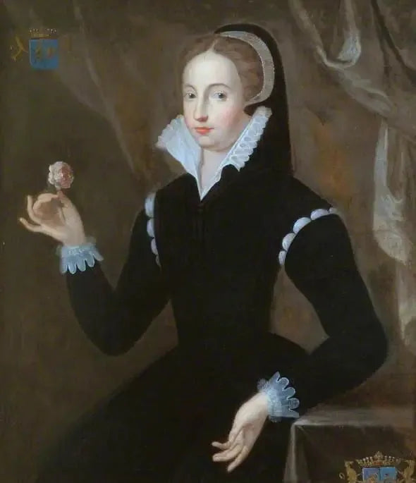 Portrait d'une dame en robe noire avec coiffure Marie Stuart - François Clouet image 1 reproduction artisanale de tableau