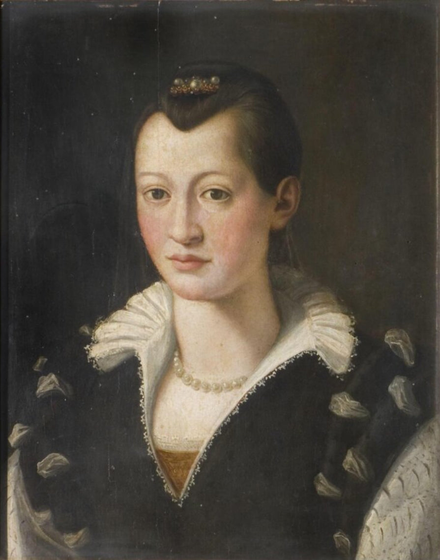 Portrait d'une dame en robe noire - Bronzino image 1 reproduction d’œuvre d’art à l’huile