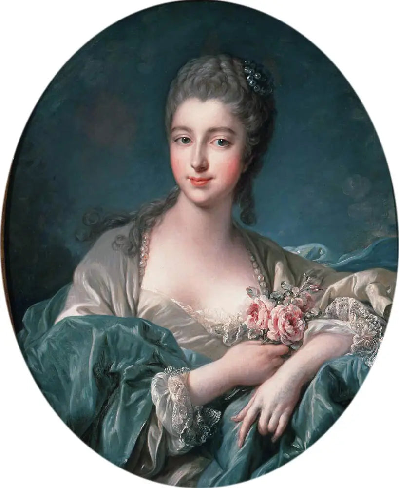 Portrait d'une dame - François Boucher image 1 copie de tableau peinte à la main
