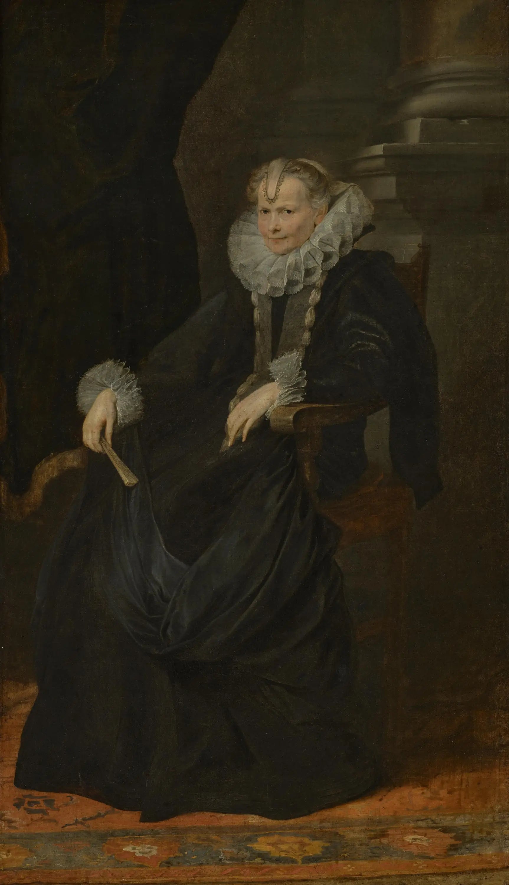 Portrait d'une dame génoise - Antoine van Dyck image 1 tableau peint à l’huile sur toile