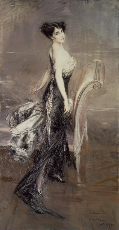 Portrait d'une dame - Giovanni Boldini image 1 copie de tableau peinte à la main