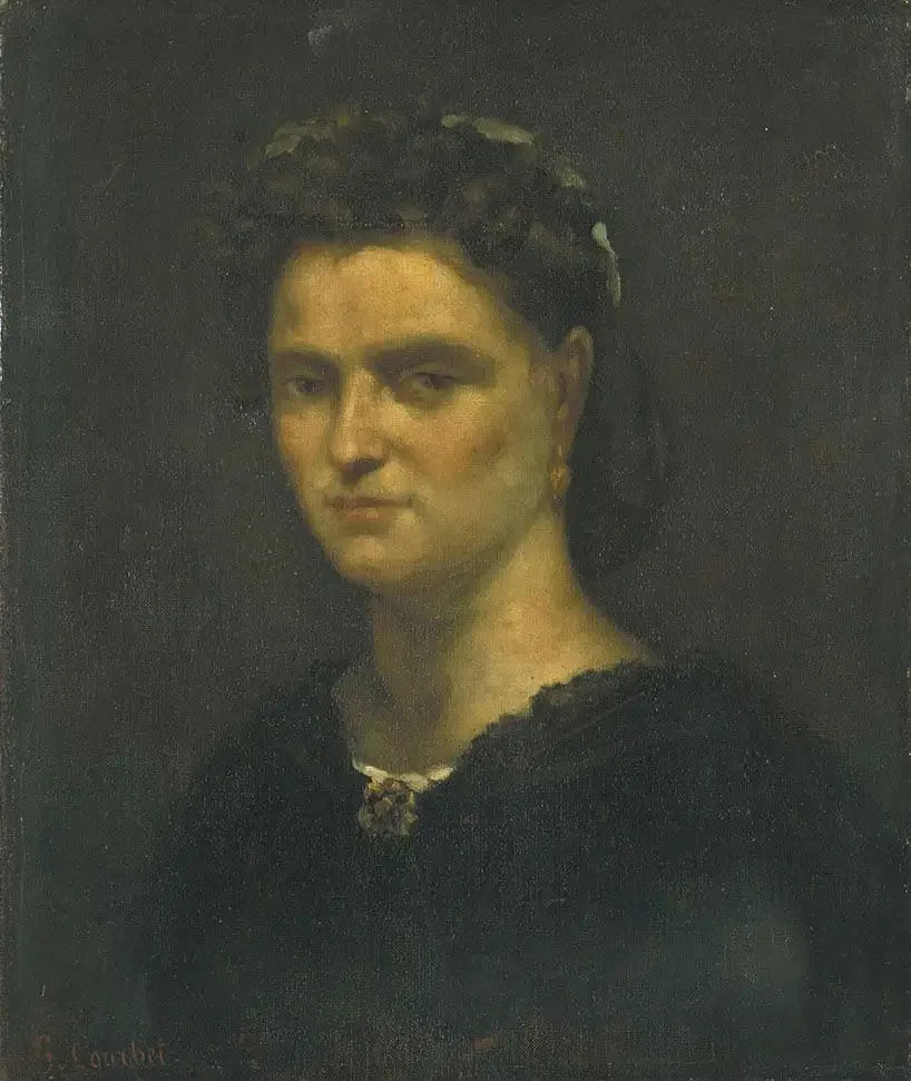 Portrait d'une dame - Gustave Courbet image 1 reproduction artisanale de tableau