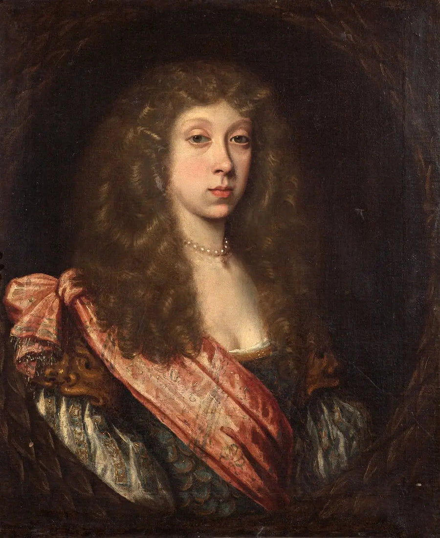 Portrait d'une dame inconnue en costume de masque - Pierre Mignard