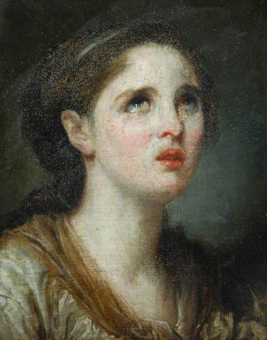 Portrait d'une dame - Jean-Baptiste Greuze image 1 reproduction de peinture à l’huile