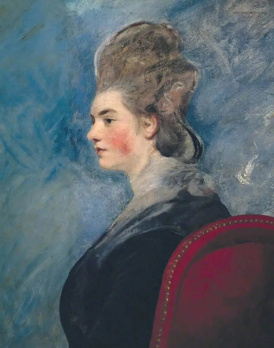 Portrait d'une dame - Joshua Reynolds image 1 copie peinte à la main à l’huile