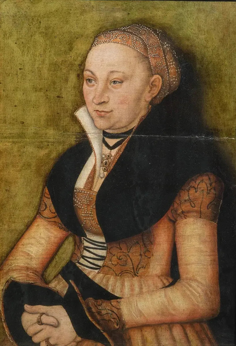 Portrait d'une dame - Lucas Cranach the Elder image 1 reproduction de peinture à l’huile