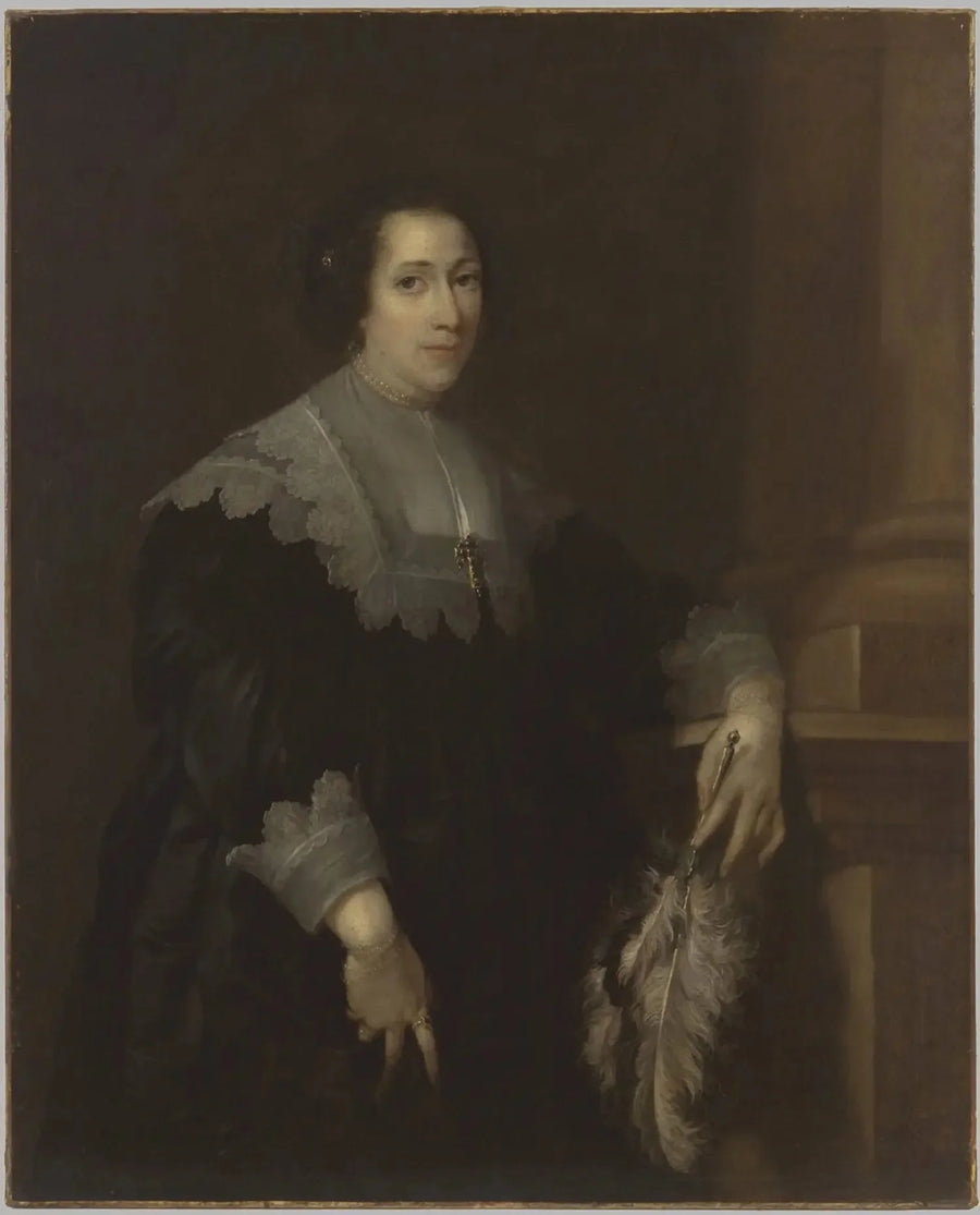 Portrait d'une dame (peut-être Lady Philadelphia Wharton) - Antoine van Dyck
