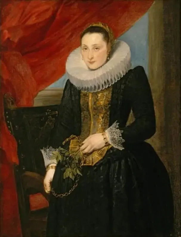 Portrait d'une dame, vers 1618-1621 - Antoine van Dyck image 1 copie peinte à la main à l’huile
