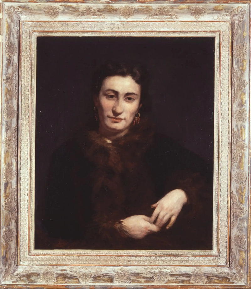 Portrait d'une femme à la fourrure - Pierre-Auguste Renoir