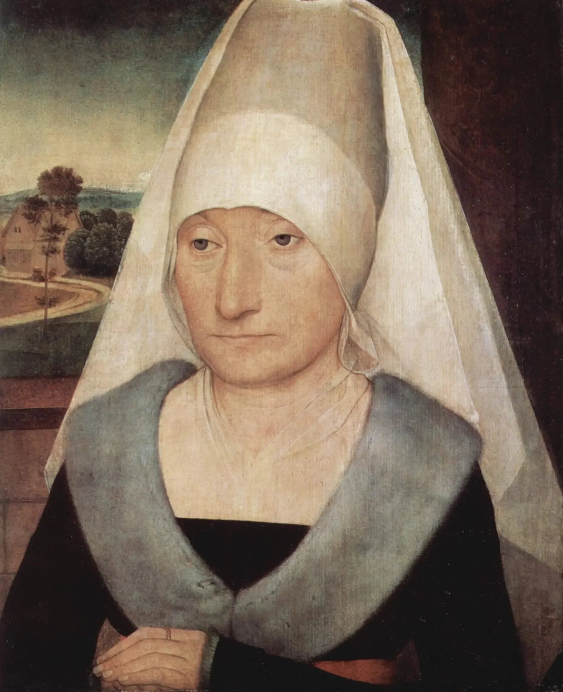 Portrait d'une femme âgée - Hans Memling image 1 copie de tableau peinte à la main