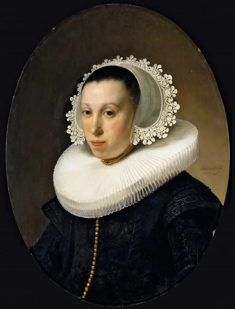 Portrait d'une femme au collier de meule - Rembrandt
