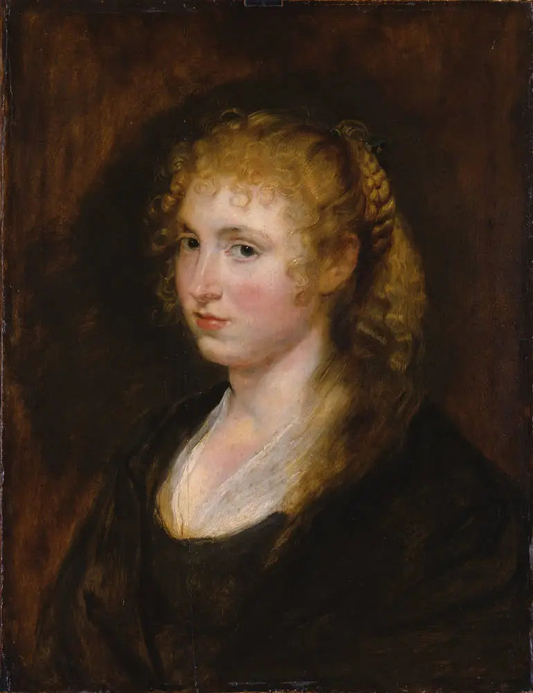 Portrait d'une femme aux cheveux blonds tressés - Peter Paul Rubens image 1 copie de tableau peinte à la main